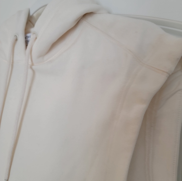 Athleta Retroplush Cocoon Hoodie Sweatshirt in Magnolia White Size S $109 - Picture 9 of 14